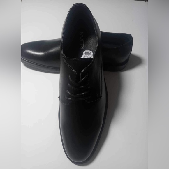 mofri Other - new suit shoes with box mofri brand size 9.5 black color with ribbon
